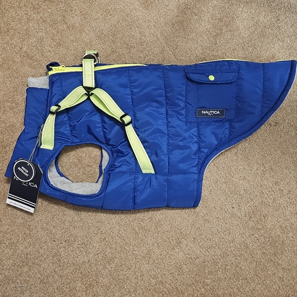 Nautica Dog Nautica Pet Blue Xl Dog Jacket With Built In Harness Poshmark
